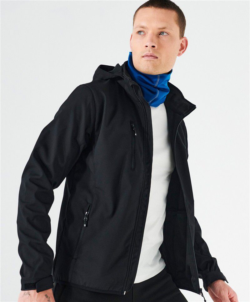 Clique | Classics Softshell Hoody M - Pánská 3-vrstvá softshellová bunda s kapucí - obrázek 1
